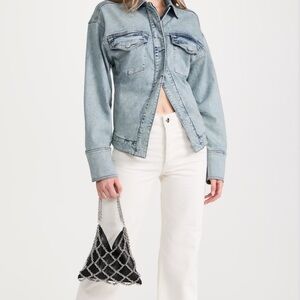 Good American Light Blue Denim Jacket